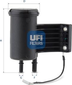 UFI 55.819.00 - Паливний фільтр autocars.com.ua