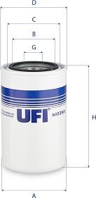 UFI 80.039.00 - Фільтр, Гідравлічна система приводу робочого устаткування autocars.com.ua
