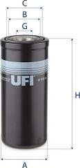 UFI 87.014.00 - Фильтр, система рабочей гидравлики avtokuzovplus.com.ua