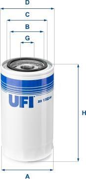 UFI 23.152.00 - Масляний фільтр autocars.com.ua