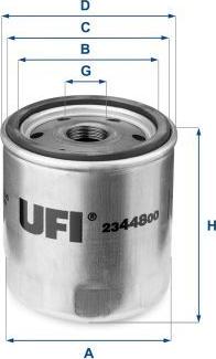UFI 23.448.00 - Масляний фільтр autocars.com.ua