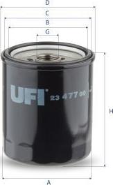 UFI 23.477.00 - Масляний фільтр autocars.com.ua