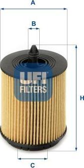 UFI 25.024.00 - Масляний фільтр autocars.com.ua