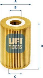 UFI 25.026.00 - Масляний фільтр autocars.com.ua