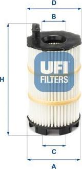 UFI 25.143.00 - Масляний фільтр autocars.com.ua