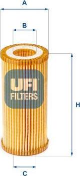 UFI 25.153.00 - Масляний фільтр autocars.com.ua