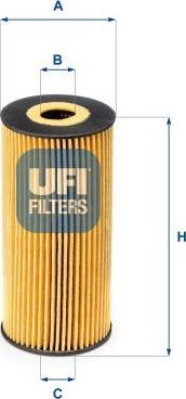 UFI 25.166.00 - Масляний фільтр autocars.com.ua