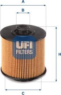 UFI 25.173.01 - Масляний фільтр autocars.com.ua