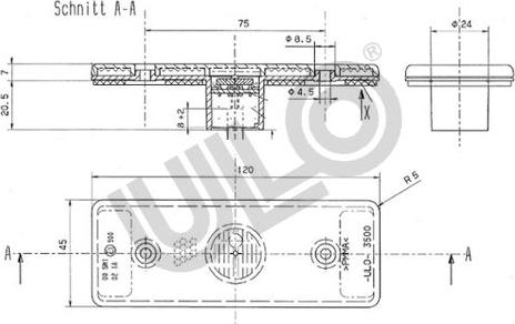 ULO 5615-35 - Боковий габаритний ліхтар autocars.com.ua