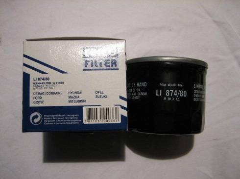 Unico Filter LI 874/80 - Масляний фільтр autocars.com.ua