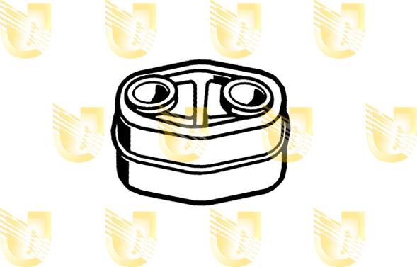 Unigom 165176 - Кронштейн, втулка, система випуску autocars.com.ua