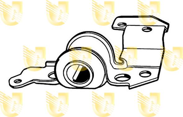 Unigom 390508 - Сайлентблок, рычаг подвески колеса autodnr.net
