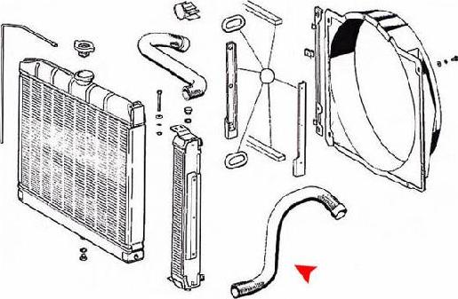 ÜRO Parts 1155011882 - Шланг радіатора autocars.com.ua