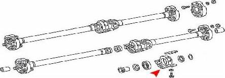 ÜRO Parts 1234101081 - Подвеска, карданный вал autodnr.net