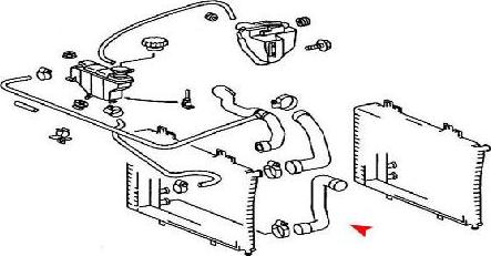 ÜRO Parts 2025015182 - Шланг радіатора autocars.com.ua