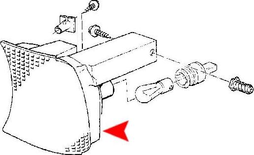 ÜRO Parts 63131384034 - Бічний ліхтар, покажчик повороту autocars.com.ua