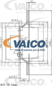 VAICO V10-40090 - Тормозной диск autodnr.net