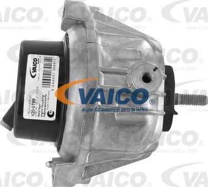 VAICO V20-0798 - Подушка, підвіска двигуна autocars.com.ua