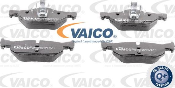 VAICO V20-8129 - Гальмівні колодки, дискові гальма autocars.com.ua