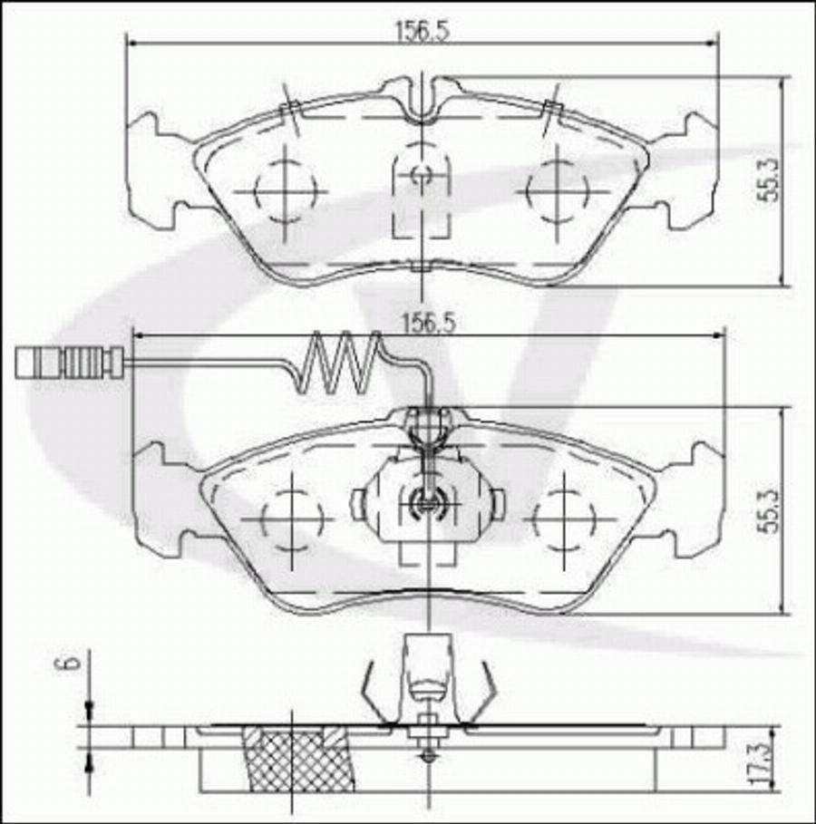 VAICO V30-8143-1 - Тормозные колодки, дисковые, комплект avtokuzovplus.com.ua