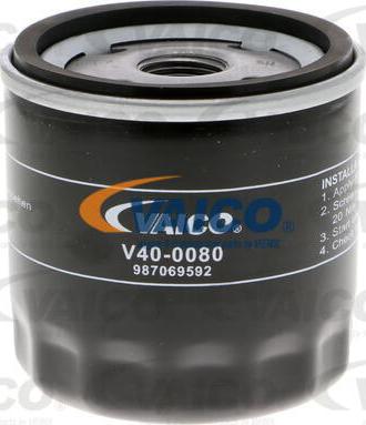 VAICO V40-0080 - Масляный фильтр avtokuzovplus.com.ua