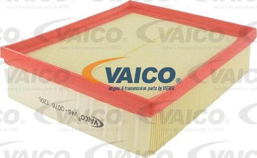 VAICO V46-0076 - Повітряний фільтр autocars.com.ua