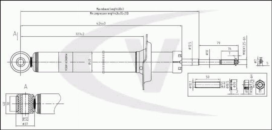 VAICO V46-0328 - Амортизатор autodnr.net