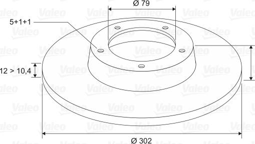 Valeo 186124 - Тормозной диск autodnr.net