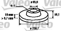 Valeo 186158 - Тормозной диск avtokuzovplus.com.ua