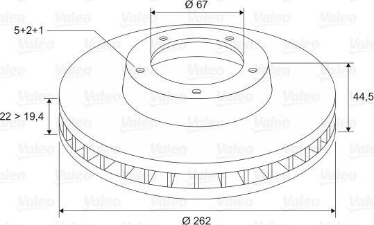 Valeo 186177 - Тормозной диск autodnr.net