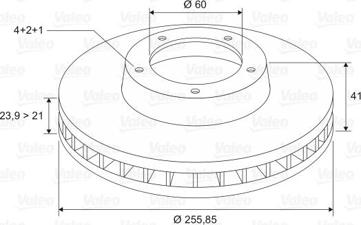 Valeo 186189 - Тормозной диск autodnr.net