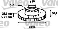 Valeo 186191 - Тормозной диск avtokuzovplus.com.ua