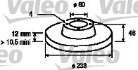 Valeo 186211 - Тормозной диск avtokuzovplus.com.ua