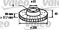 Valeo 186213 - Тормозной диск avtokuzovplus.com.ua