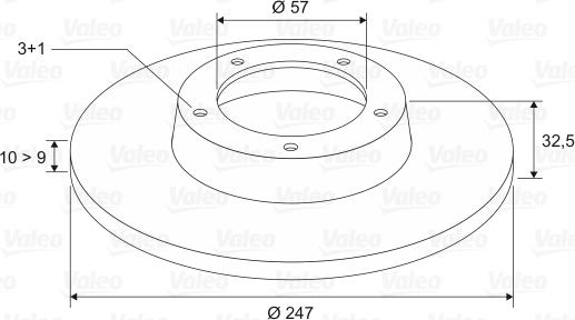 Valeo 186276 - Гальмівний диск autocars.com.ua