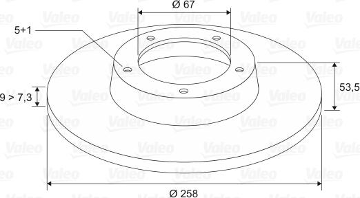 Valeo 186281 - Тормозной диск avtokuzovplus.com.ua