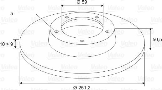 Valeo 186290 - Тормозной диск avtokuzovplus.com.ua