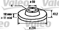 Valeo 186299 - Тормозной диск avtokuzovplus.com.ua