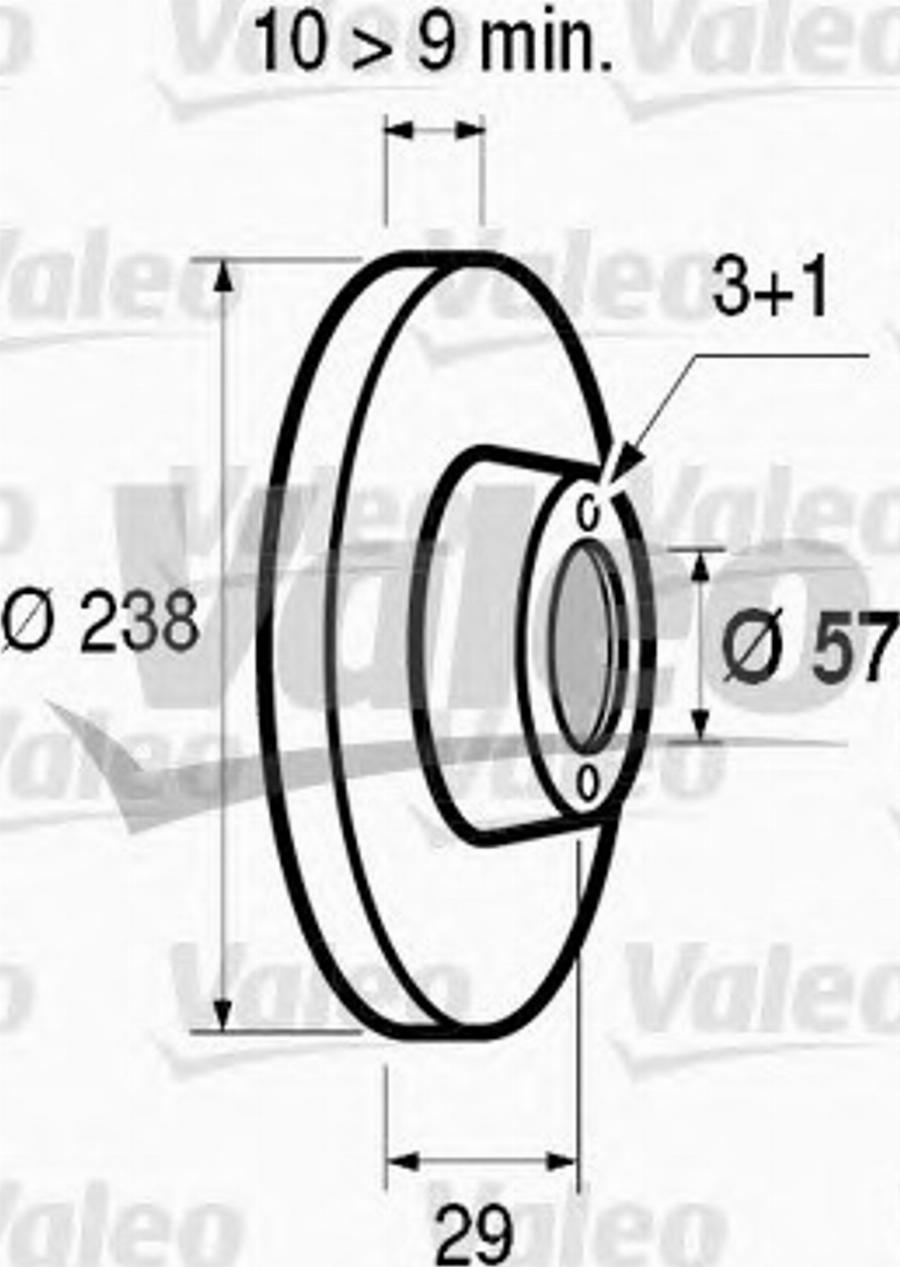 Valeo 186414 - Гальмівний диск autocars.com.ua