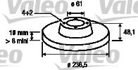 Valeo 186435 - Тормозной диск avtokuzovplus.com.ua