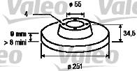 Valeo 186452 - Тормозной диск avtokuzovplus.com.ua