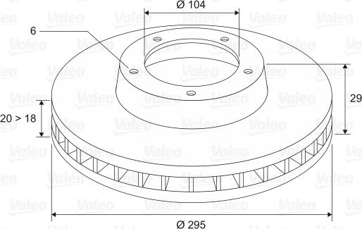 Valeo 186479 - Гальмівний диск autocars.com.ua