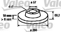 Valeo 186490 - Тормозной диск avtokuzovplus.com.ua