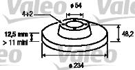 Valeo 186510 - Гальмівний диск autocars.com.ua