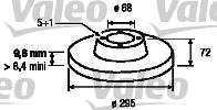 Valeo 186528 - Гальмівний диск autocars.com.ua