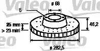 Valeo 186583 - Гальмівний диск autocars.com.ua