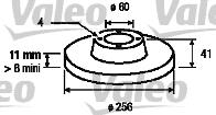 Valeo 186591 - Гальмівний диск autocars.com.ua