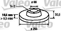 Valeo 186596 - Гальмівний диск autocars.com.ua