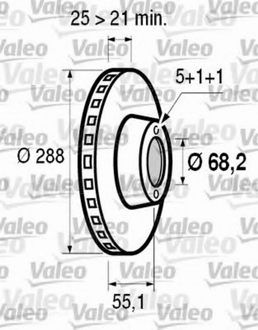 Valeo 186601 - Тормозной диск avtokuzovplus.com.ua