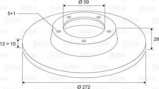 Valeo 186724 - Тормозной диск avtokuzovplus.com.ua